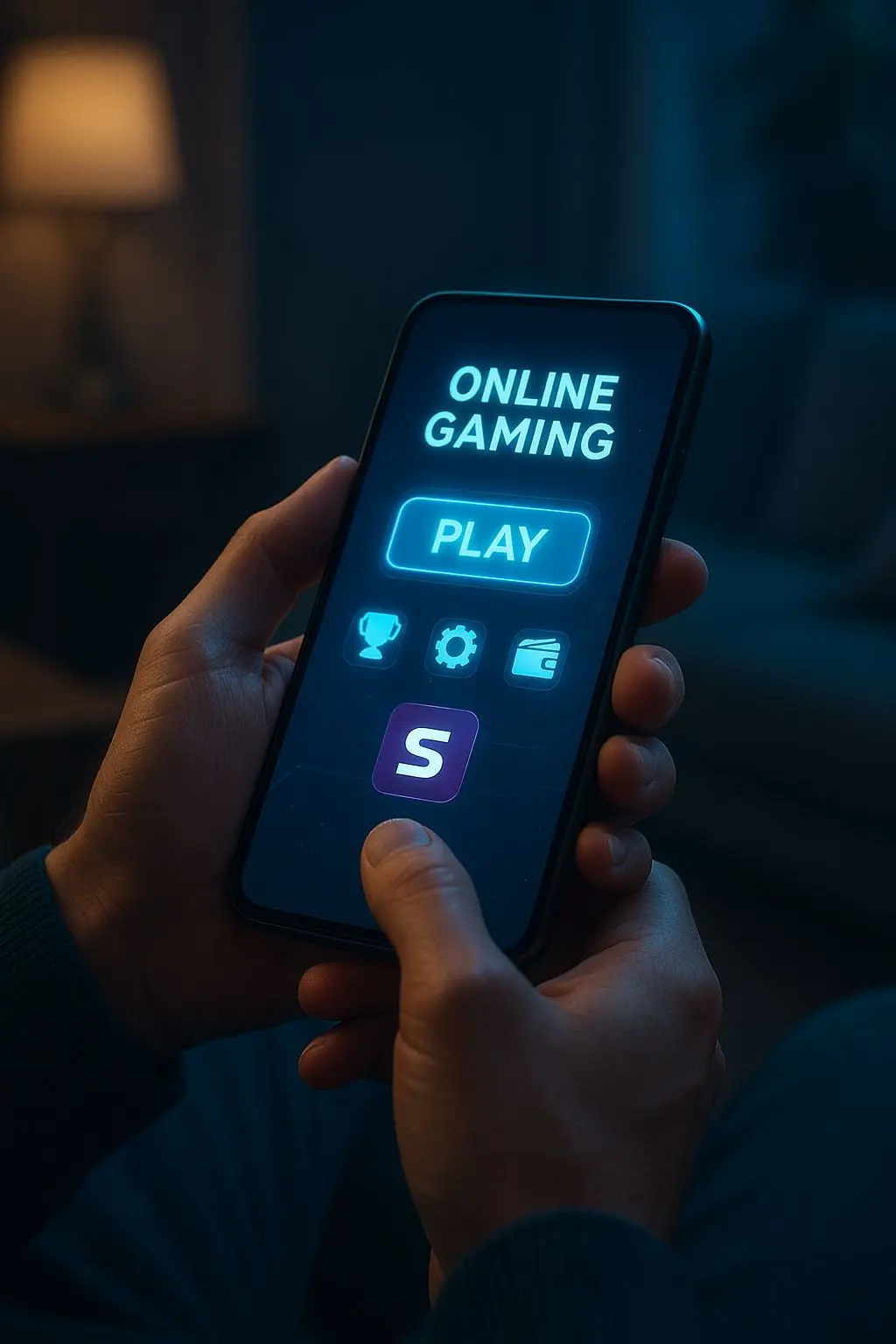 Utilização de smartphone para pagamentos e jogo online com carteira digital