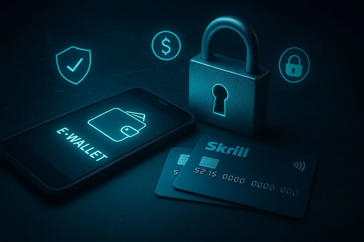 Segurança e pagamentos com carteira digital e Skrill