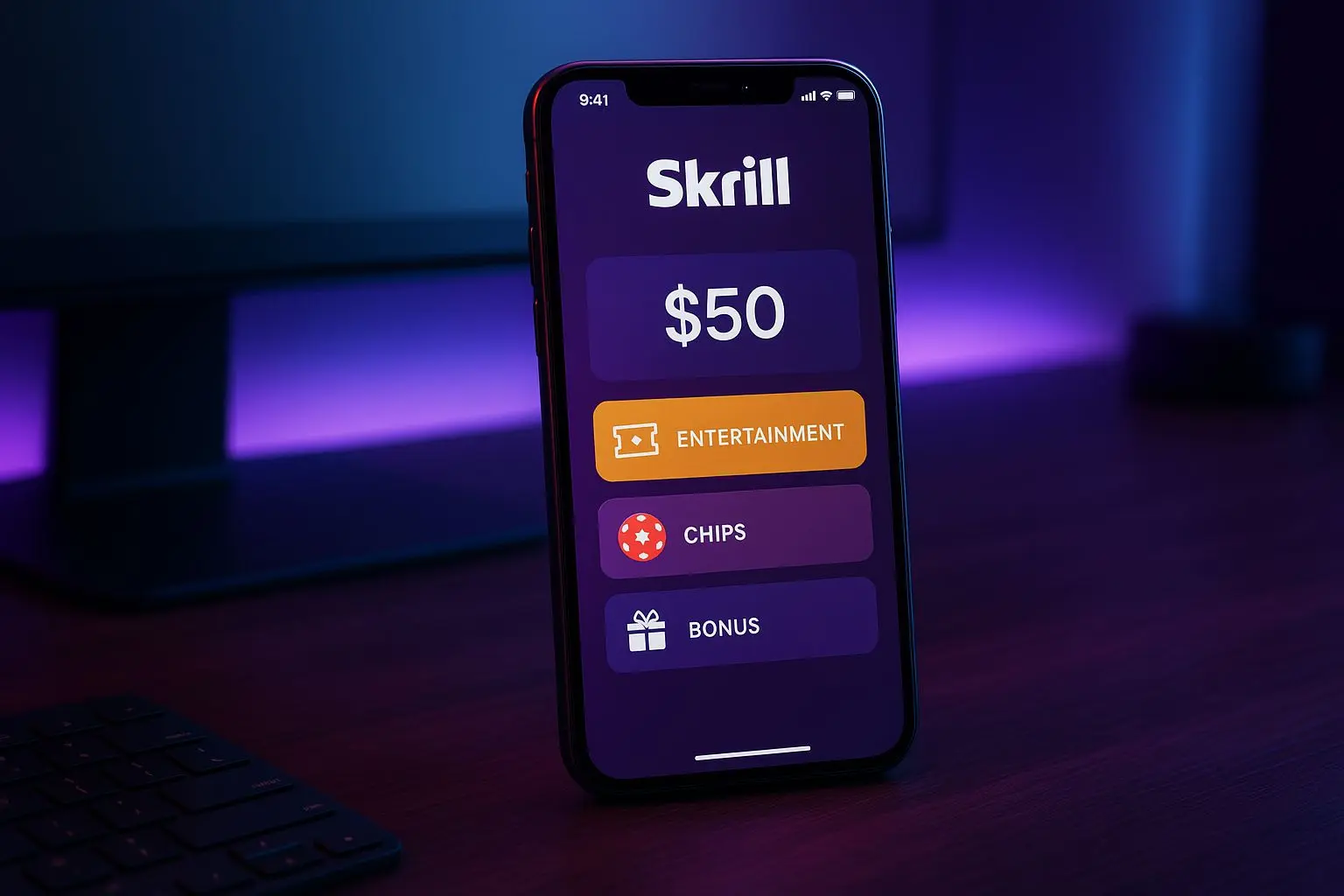 Utilização de Skrill com bónus de boas-vindas numa carteira digital